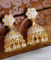 New Model Five Metal Jhumki Earring With Stone For Marriage ER4848 New Model Five Metal Jhumki Earring With Stone For Marriage ER4848