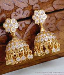 New Model Five Metal Jhumki Earring With Stone For Marriage ER4848
