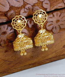 Latest One Gram Gold Designer Jhumki Earring For Women ER4851