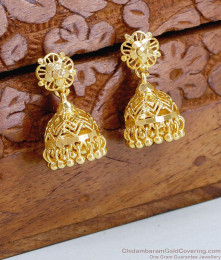 Plain Gold Imitation Jhumki Earring With Price Shop Online ER4853