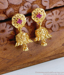 Simple Gold Imitation Floral Jhumki Earring Collections Shop Now ER4871