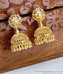 Buy Simple Gold Design Jhumki Earring For Women ER4873