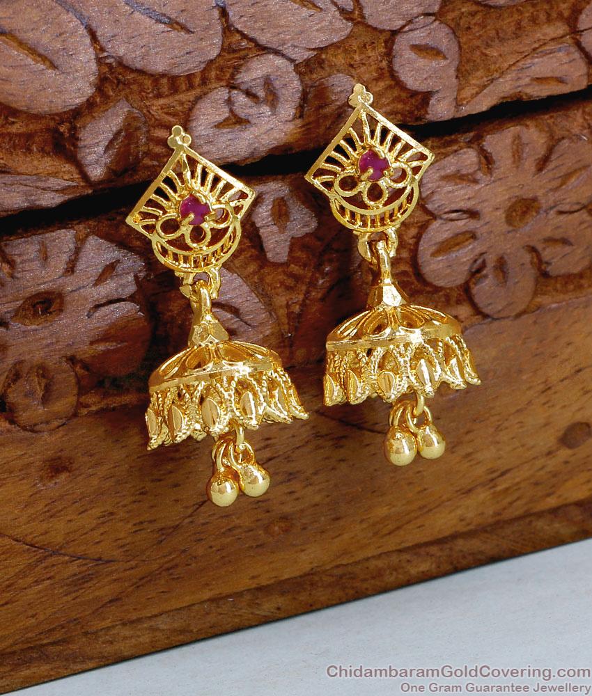 Light Weight Gold Plated Jhumki Earring For Women ER4882 Light Weight Gold Plated Jhumki Earring For Women ER4882