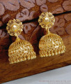 One Gram Gold Bridal Jhumka Plain Earring Design ER4883 One Gram Gold Bridal Jhumka Plain Earring Design ER4883