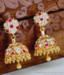 New Arrival Impon Stone Jhumki Earring For Bridal Wear ER4890 New Arrival Impon Stone Jhumki Earring For Bridal Wear ER4890