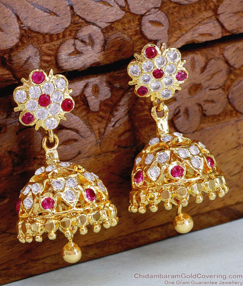 New Arrival Impon Stone Jhumki Earring For Bridal Wear ER4890 New Arrival Impon Stone Jhumki Earring For Bridal Wear ER4890