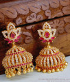 Cz Stone Premium Gold Jhumki Design Bridal Jewelry Online ER4891 Cz Stone Premium Gold Jhumki Design Bridal Jewelry Online ER4891
