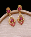 Semi Precious Ruby Stone Earring 1 Gram Gold Jewelry ER4901 Semi Precious Ruby Stone Earring 1 Gram Gold Jewelry ER4901