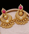 Bridal Wear Gold Plated Earring Chandaballi Pattern ER4902 Bridal Wear Gold Plated Earring Chandaballi Pattern ER4902