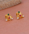 Buy Multi Stone Gold Plated Stud Earring For Women ER4909 Buy Multi Stone Gold Plated Stud Earring For Women ER4909