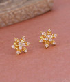 New Model Snow Flakes Design White Stone Stud Earring ER4911 New Model Snow Flakes Design White Stone Stud Earring ER4911