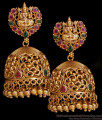 Goddess Lakshmi Motif Antique Jhumki Nagas Earring Design ER4994 Goddess Lakshmi Motif Antique Jhumki Nagas Earring Design ER4994