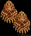 Beautiful Ruby Kemp Stone Antique Earring Multi Layer Beads Design ER5002 Beautiful Ruby Kemp Stone Antique Earring Multi Layer Beads Design ER5002