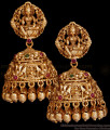 Premium Quality Antique Gold Jhumki Earring Lakshmi Design ER5007 Premium Quality Antique Gold Jhumki Earring Lakshmi Design ER5007