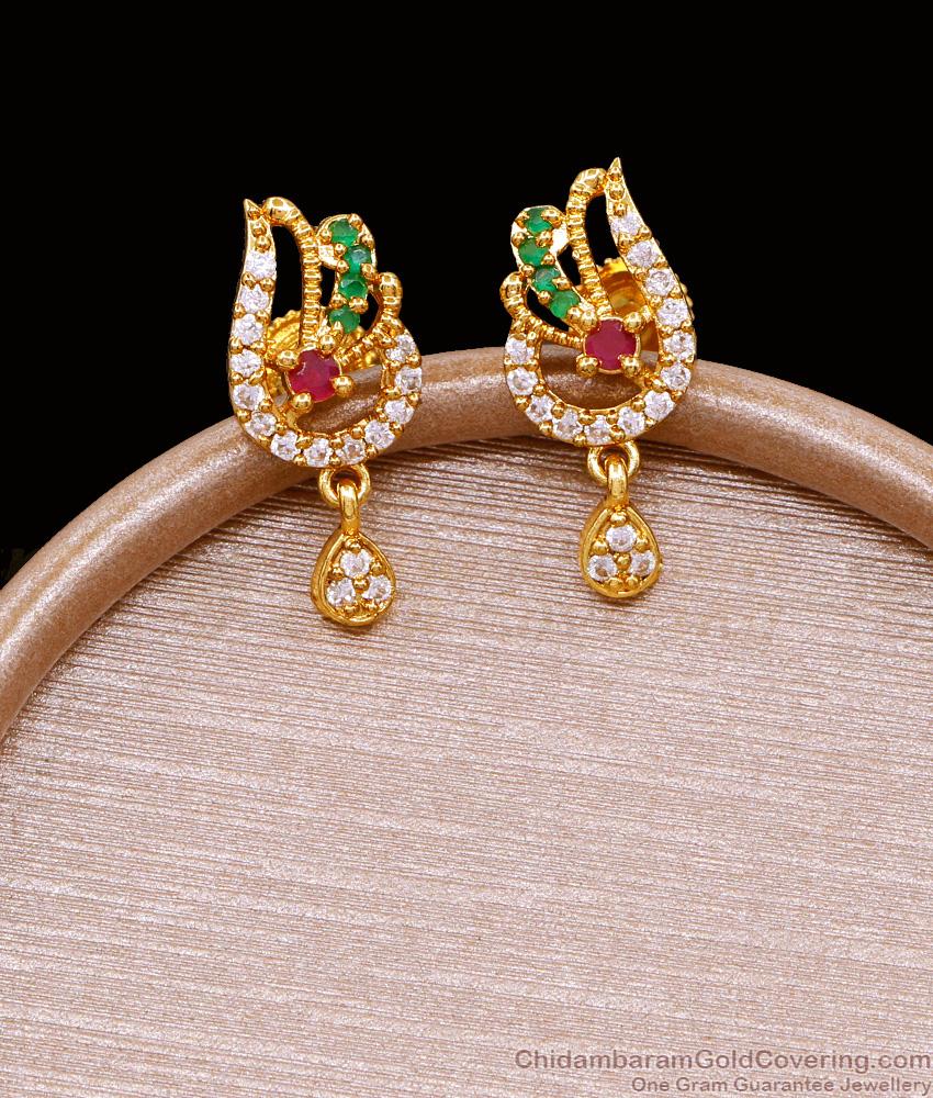 New Model Gold Imitation Fancy Stud Earring With Stone ER5010 New Model Gold Imitation Fancy Stud Earring With Stone ER5010