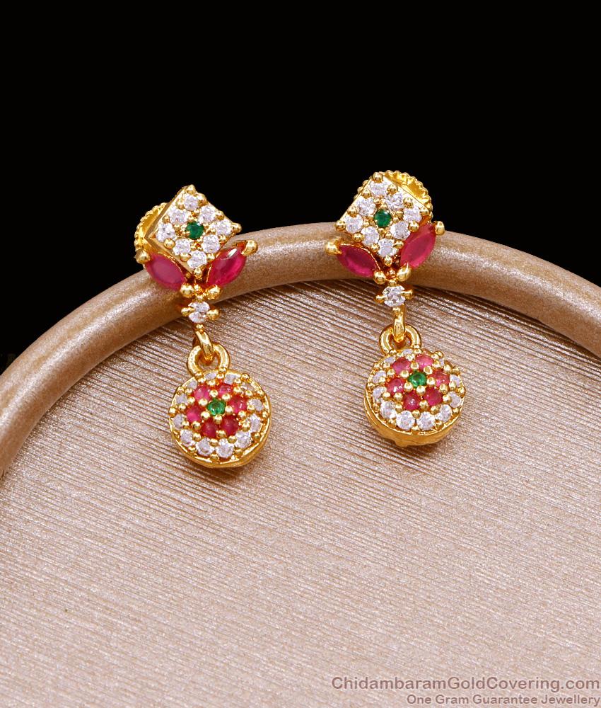 Stylish Hanging Ball Type Gold Dangler Earring For Women ER5011 Stylish Hanging Ball Type Gold Dangler Earring For Women ER5011