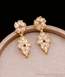 Latest Impon Design Small Stud Earring Daily Wear 5 Metal Jewelry ER5026