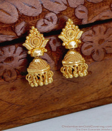 Attractive Full Gold Plated Small Jhumki Earring For Women ER5028