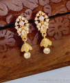 Stylish Ad Stone Floral Jhumki Pearl Earring Designer Gold Jewelry ER5029 Stylish Ad Stone Floral Jhumki Pearl Earring Designer Gold Jewelry ER5029