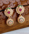 Latest Multi Stone Designer Gold Earring For Brides ER5047 Latest Multi Stone Designer Gold Earring For Brides ER5047