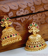 Big Size Beautiful Peacock Design Big Gold Jhumki Earring Online ER5050