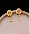Small Gold Imitation Fancy Stud Earring With Stones ER5058 Small Gold Imitation Fancy Stud Earring With Stones ER5058
