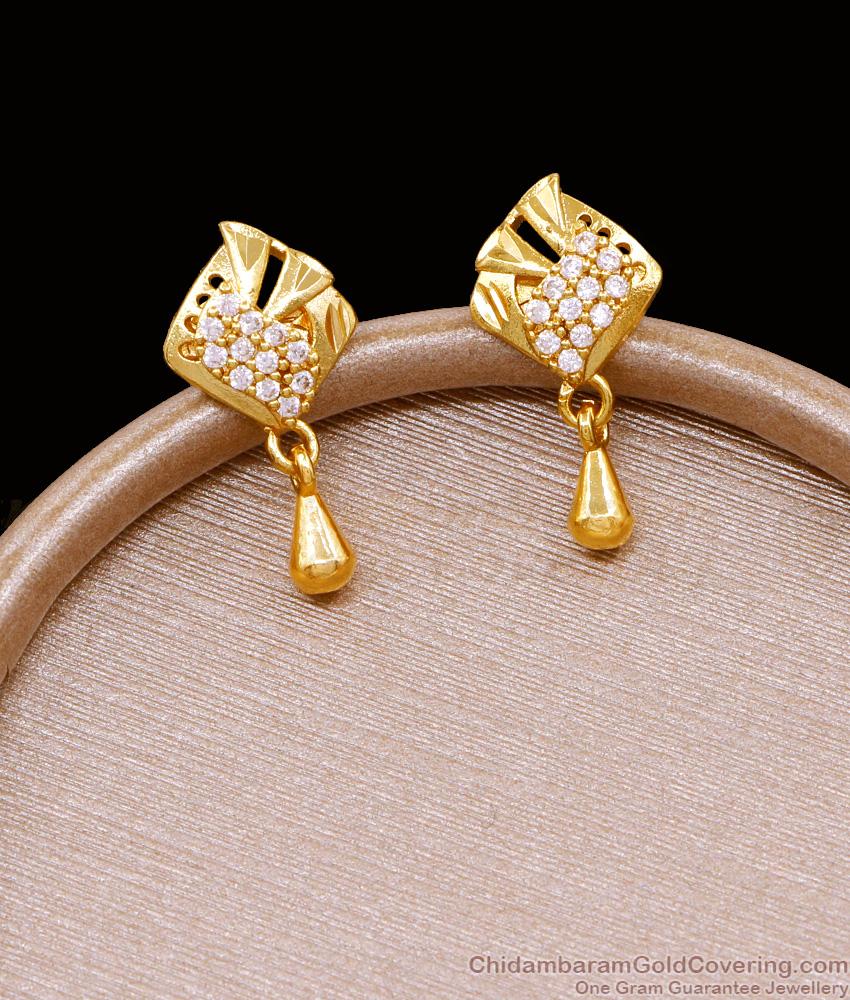 Stylish One Gram Gold Stud Earring For College Girls ER5061 Stylish One Gram Gold Stud Earring For College Girls ER5061