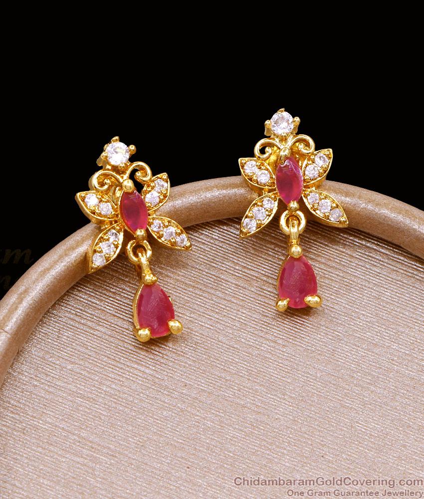 Beautiful Butterfly Design Gold Plated Dangler Earring Online ER5082 Beautiful Butterfly Design Gold Plated Dangler Earring Online ER5082