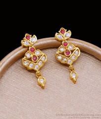 Elegant 1 Gram Gold Stone Earring Function Wear For Women ER5084 Elegant 1 Gram Gold Stone Earring Function Wear For Women ER5084