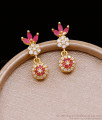 Regular Use Ball Design Gold Imitation Earring With Stone ER5097 Regular Use Ball Design Gold Imitation Earring With Stone ER5097