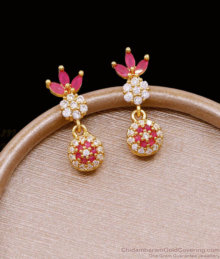 Regular Use Ball Design Gold Imitation Earring With Stone ER5097 Regular Use Ball Design Gold Imitation Earring With Stone ER5097