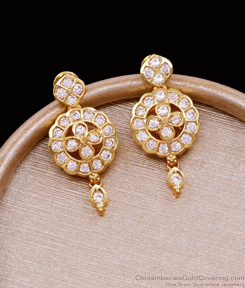 Full White Stone Impon Panchaloha Earring For Women ER5103 Full White Stone Impon Panchaloha Earring For Women ER5103