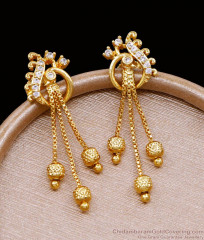 Bridal Wear Peacock Design Gold Imitation Dangler Earring ER5114