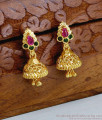Traditional Gold Imitation Designer Jhumkas For Women ER5121 Traditional Gold Imitation Designer Jhumkas For Women ER5121
