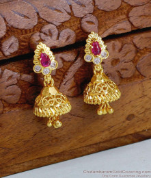 Beautiful Small Gold Plated Jhumki Designs Shop Online ER5122