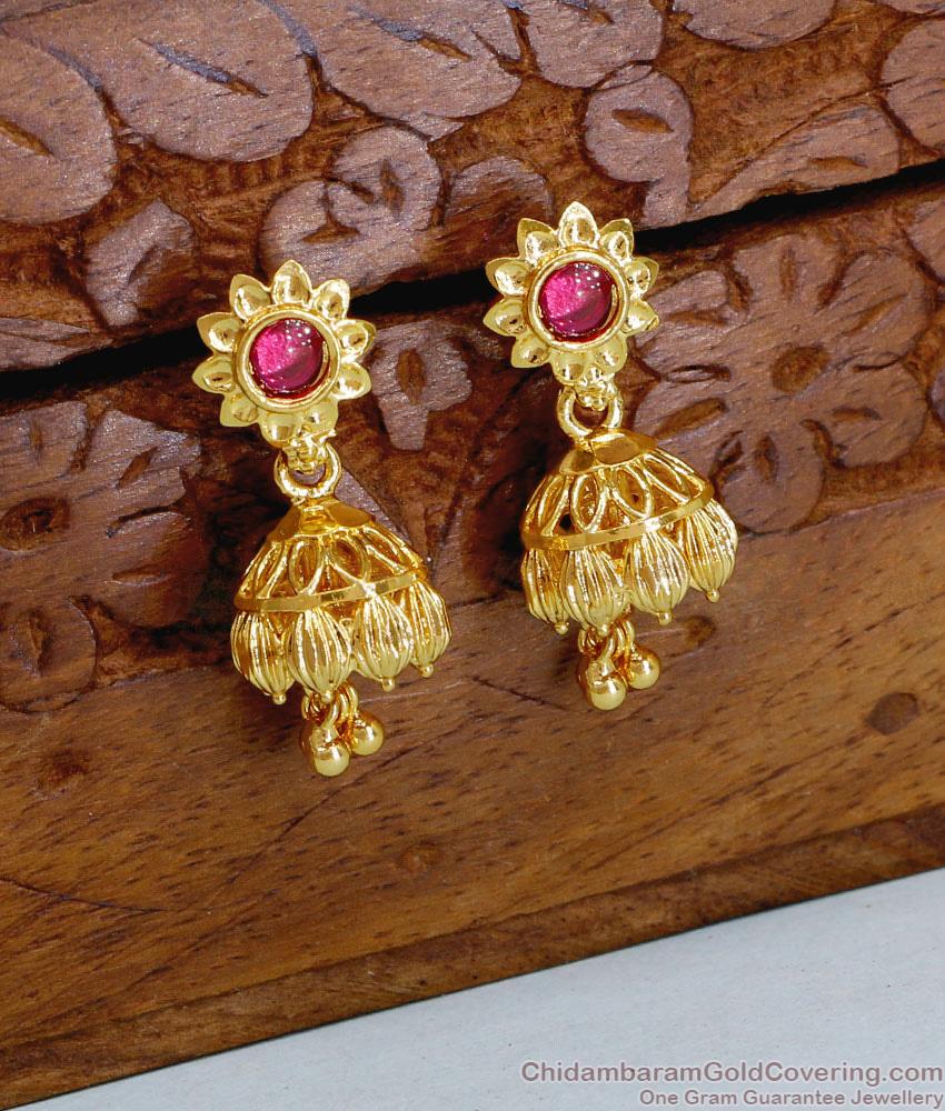 Trendy Floral Design Gold Designer Jhumka Earring For Women ER5126 Trendy Floral Design Gold Designer Jhumka Earring For Women ER5126