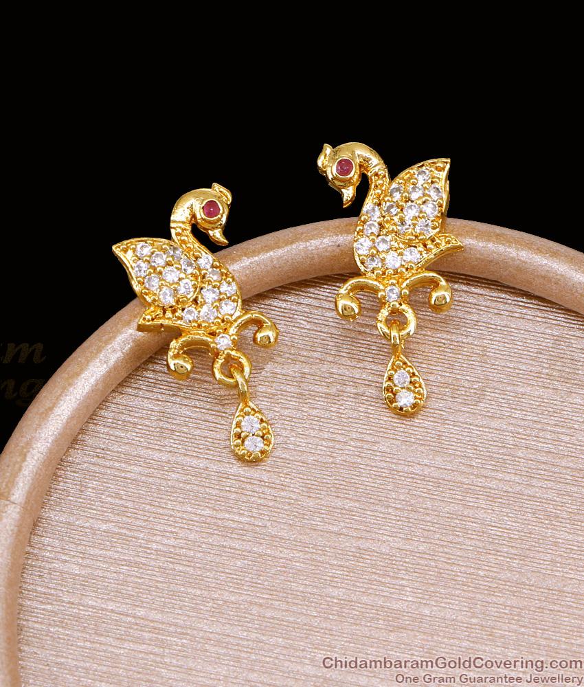 Beautiful Gold Imitation Peacock Design Stud Earring Online ER5139 Beautiful Gold Imitation Peacock Design Stud Earring Online ER5139