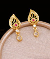 Elegant Leaf Design Gold Covering Stud Earring Collections ER5142 Elegant Leaf Design Gold Covering Stud Earring Collections ER5142