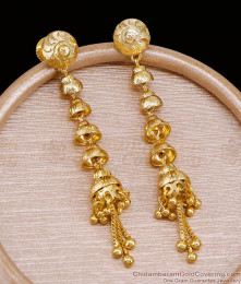 Pure Gold Tone Layered Jhumki Earring Design For Women Marriage ER5157 Pure Gold Tone Layered Jhumki Earring Design For Women Marriage ER5157