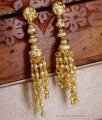 Plain One Gram Gold Adukku Jhumki Hanging Beads Design ER5160 Plain One Gram Gold Adukku Jhumki Hanging Beads Design ER5160