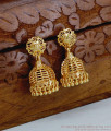 Elegant One Gram Gold Plain Jhumki Earring Shop Online ER5182 Elegant One Gram Gold Plain Jhumki Earring Shop Online ER5182