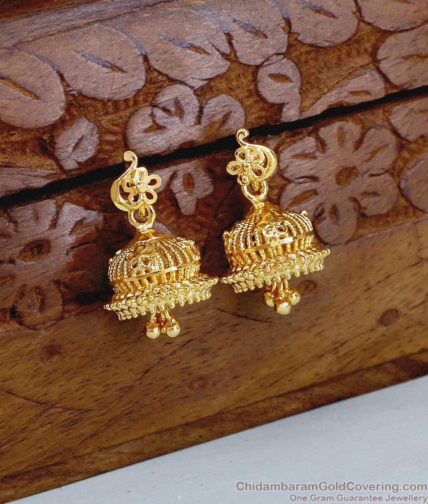Bollywood Fashion Small Fancy Gold Jhumkas For Women Fashion ER5183 Bollywood Fashion Small Fancy Gold Jhumkas For Women Fashion ER5183