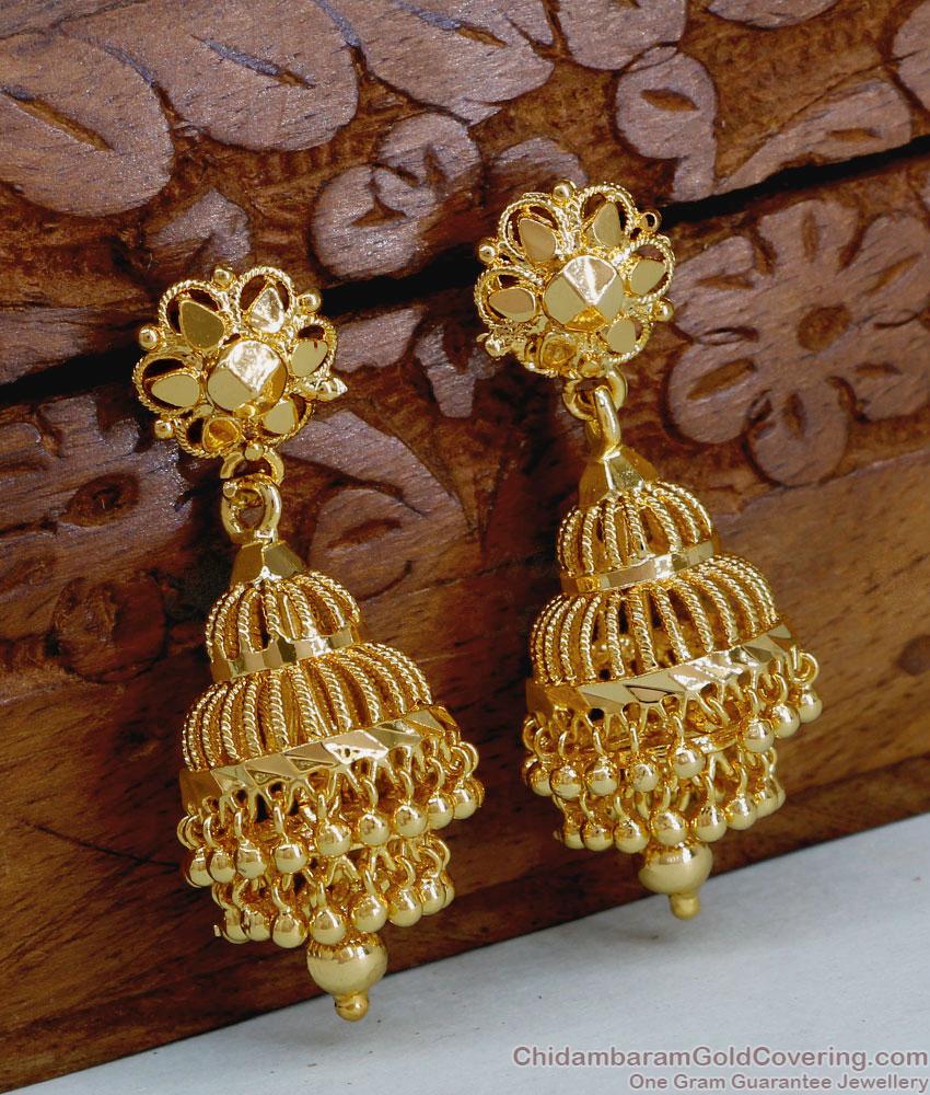 New Arrival Multi Layer Gold Imitation Jhumki Earring For Women Wedding ER5189 New Arrival Multi Layer Gold Imitation Jhumki Earring For Women Wedding ER5189