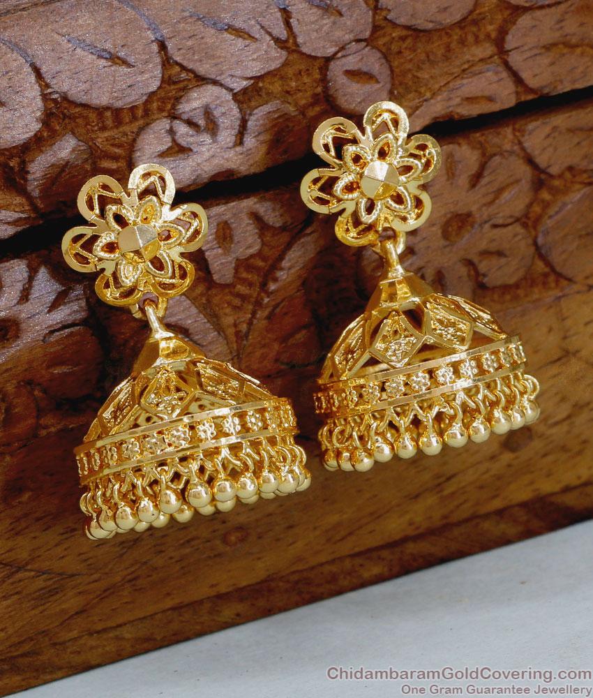 Buy Regular Wear 1 Gram Gold Jhumki Earring For College Girils ER5191 Buy Regular Wear 1 Gram Gold Jhumki Earring For College Girils ER5191