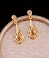 New Arrival Fancy Gold Plated Dangler Earring With Stone ER5198 New Arrival Fancy Gold Plated Dangler Earring With Stone ER5198