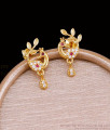 Buy Pure Gold Tone Screw Type Peacock Stud Earring Online ER5203 Buy Pure Gold Tone Screw Type Peacock Stud Earring Online ER5203