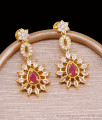 Attractive Ruby White Stone Diamond Dangler Earring With Price ER5210 Attractive Ruby White Stone Diamond Dangler Earring With Price ER5210