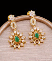 Beautiful Emerald White Stone Fancy Earring Collections For Party Wear ER5211 Beautiful Emerald White Stone Fancy Earring Collections For Party Wear ER5211
