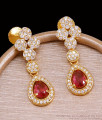 American Diamond Long Desinger Gold Dangler Earring For Wedding ER5223 American Diamond Long Desinger Gold Dangler Earring For Wedding ER5223