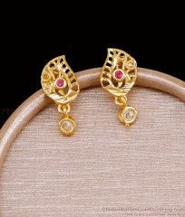 Light Weight Gold Covering Peacock Stud Earring Online ER5233 Light Weight Gold Covering Peacock Stud Earring Online ER5233